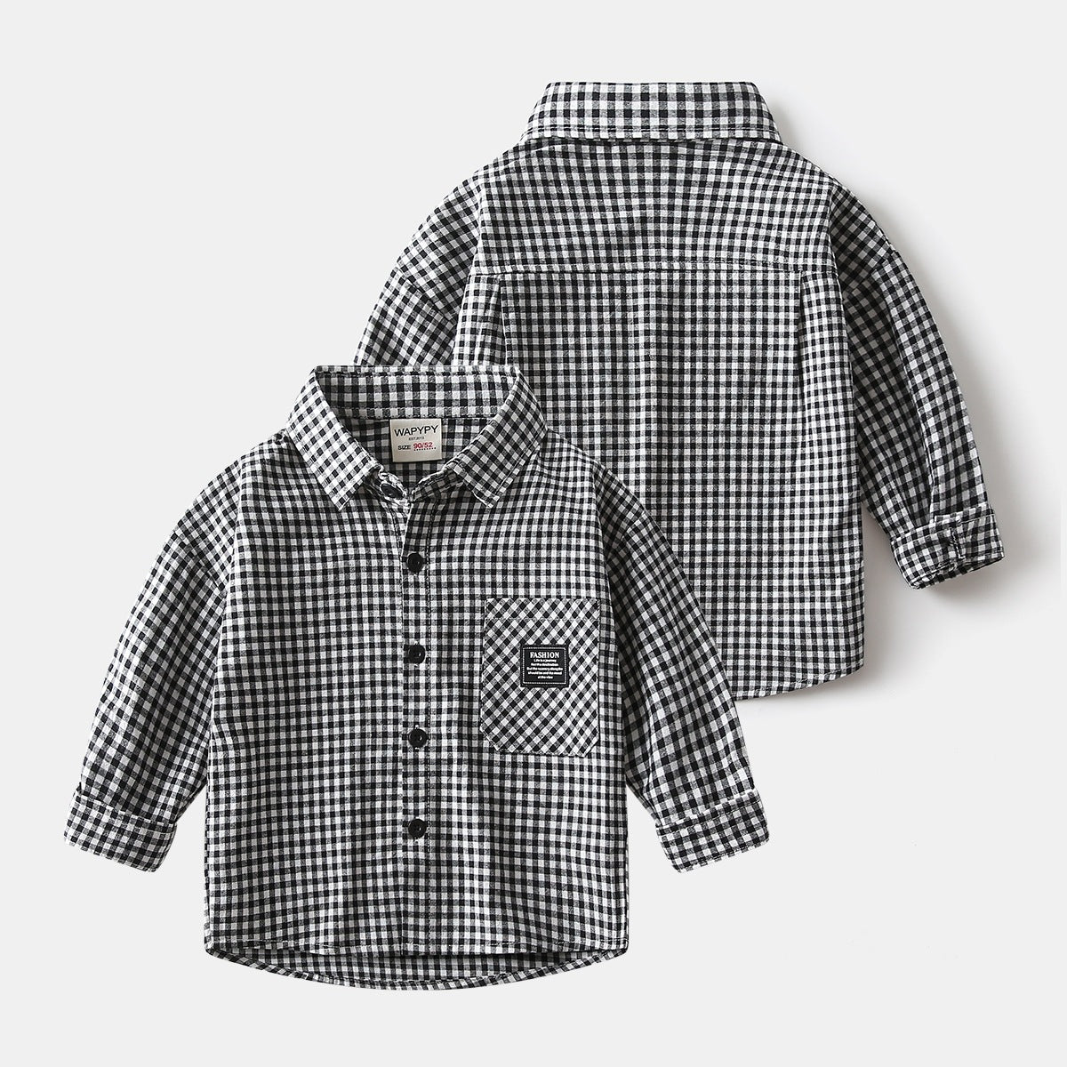 Boys' checkered shirt baby