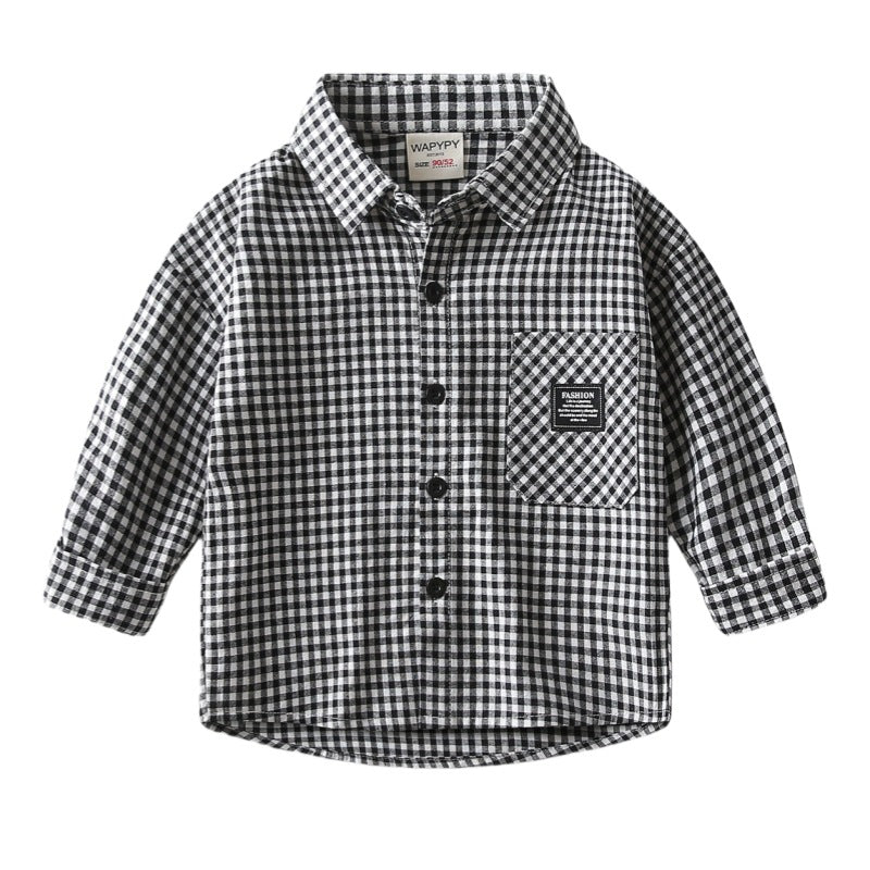 Boys' checkered shirt baby